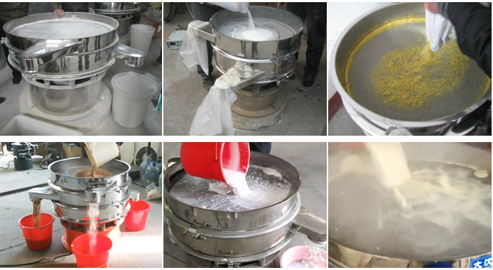 豆?jié){振動篩可適用于化工行業(yè)、食品行業(yè)、冶金礦業(yè)、公害處理等行業(yè)