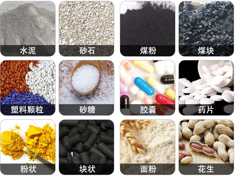 管狀螺旋輸送機可輸送水泥，砂石，煤粉，煤塊，塑料顆粒，粉狀，花生等物料