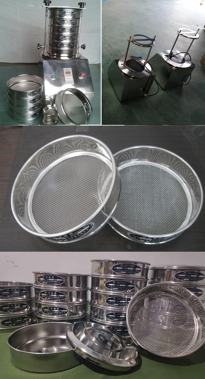 200mm型試驗(yàn)篩篩框，篩機(jī)細(xì)節(jié)展示圖