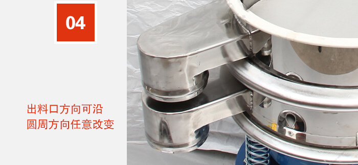 出料口方向可沿圓周方向任意改變。